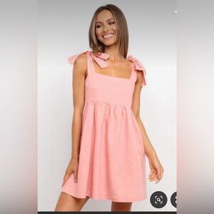 Petal & Pup Hurner Coral Linen Mini Dress size 8